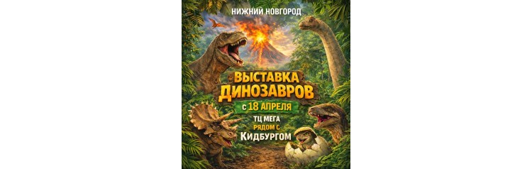 Выставка Динозавров Динопарк гНижний Новгород (2026-04-18)